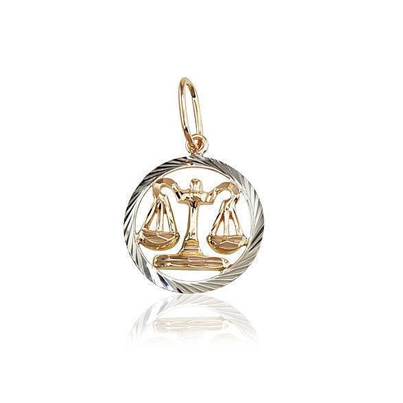 Auksinis pakabukas Zodiakas. Metalas: Raudonas Auksas. Praba: 585°