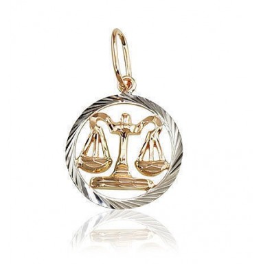 Auksinis pakabukas Zodiakas. Metalas: Raudonas Auksas. Praba: 585°