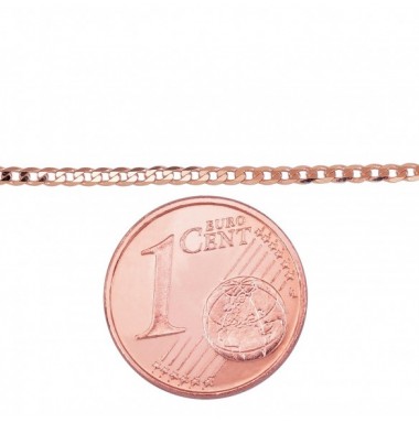 Auksinė grandinėlė Curb 1.2 mm , briaunų apdirbimas deimantu