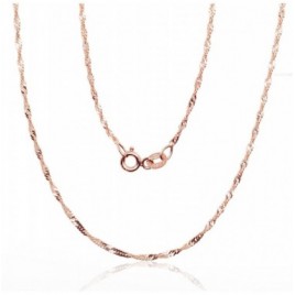 Auksinė grandinėlė Singapore 1.5 mm , briaunų apdirbimas deimantu0