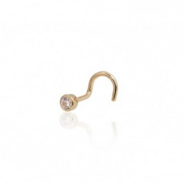 Auksinių auskarų vėrimas į nosį0