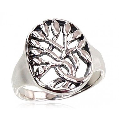 925° Genuine Sterling Silver ring, Stone: No stone, Type: Women, 2100721(POx-Bk)