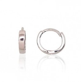 Sidabriniai auskarai su apvaliu segtuku0