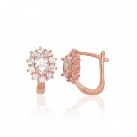 Sidabriniai auskarai ant cilindrinės spynos0