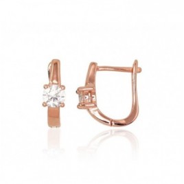 Sidabriniai auskarai ant cilindrinės spynos0