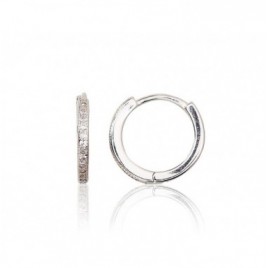 Sidabriniai auskarai su apvaliu segtuku0