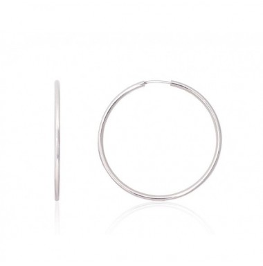 Серебряные серьги-кольца