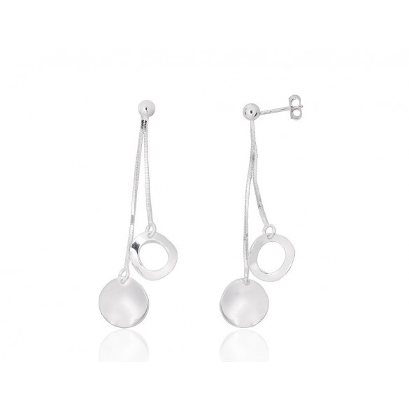 Silver stud earrings