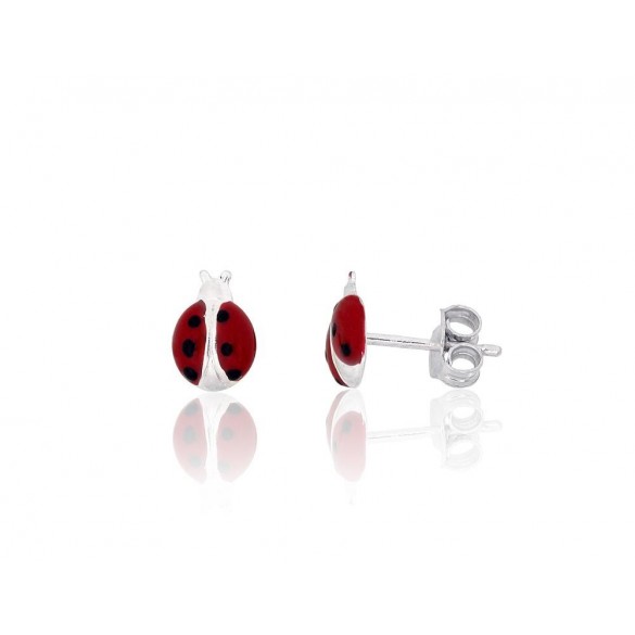 Silver stud earrings