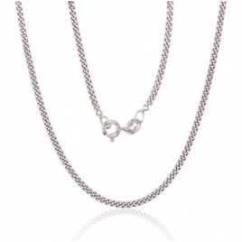 Sidabrinė grandinėlė Curb 2 mm , briaunų apdirbimas deimantu0