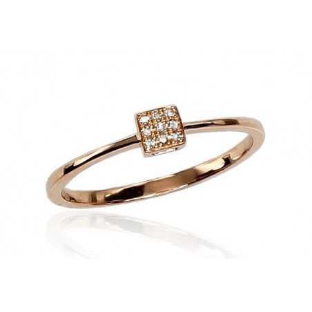 585° Gold ring, Stone: Diamonds, Type: With precious stones, 1100290(Au-R)_DI