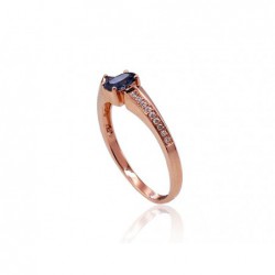 585° Gold ring, Stone: Diamonds, Sapphire, Type: With precious stones, 1100423(Au-R)_DI+SA