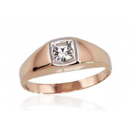Gold ring, Rose gold, 585°, Zirkons , 1100470(Au-R+PRh-W)_CZ