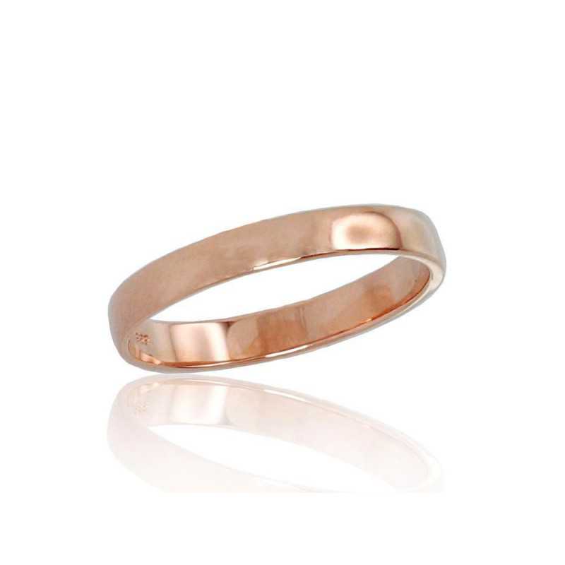 Gold wedding ring, Rose gold, 585°, No stone, 1100542(Au-R)