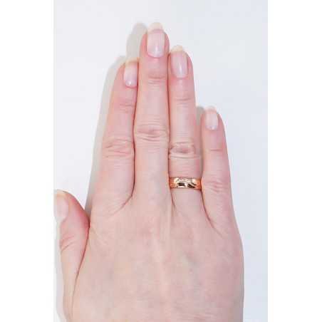 Gold wedding ring, Rose gold, 585°, Zirkons , 1100543(Au-R)_CZ