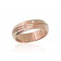 Gold wedding ring, Rose gold, 585°, Zirkons , 1100552(Au-R)_CZ