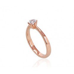 Gold ring, Rose gold, 585°, Diamonds, 1100561(Au-R)_DI