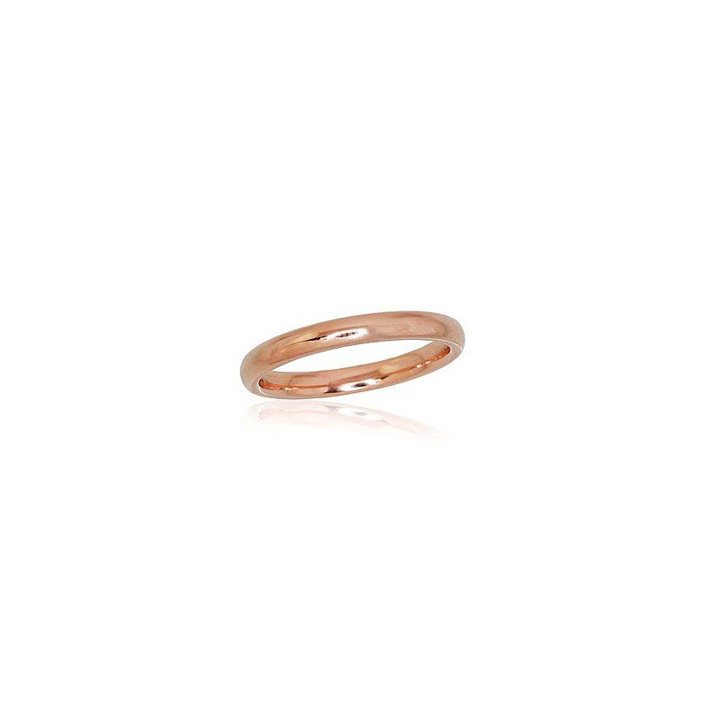 Gold wedding ring, Rose gold, 585°, No stone, 1100724(Au-R)
