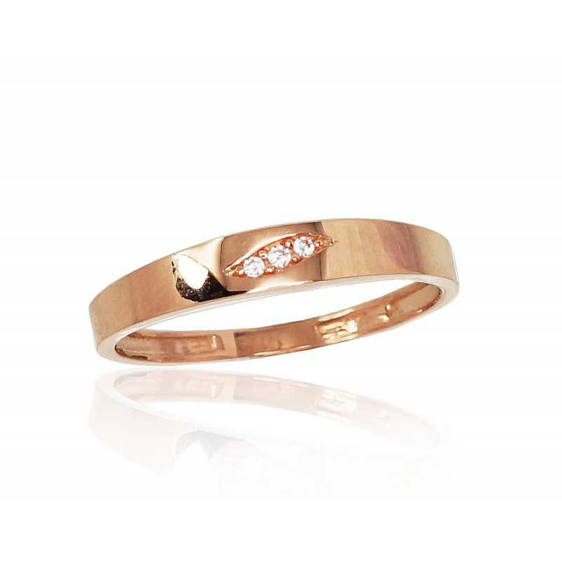 585° Gold ring, Stone: Zirkons , Type: Women, 1100830(Au-R)_CZ