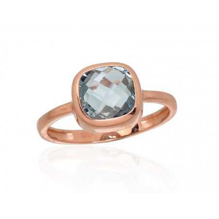 585° Gold ring, Stone: Sky Blue Topaz , Type: Women, 1100913(Au-R)_TZLB