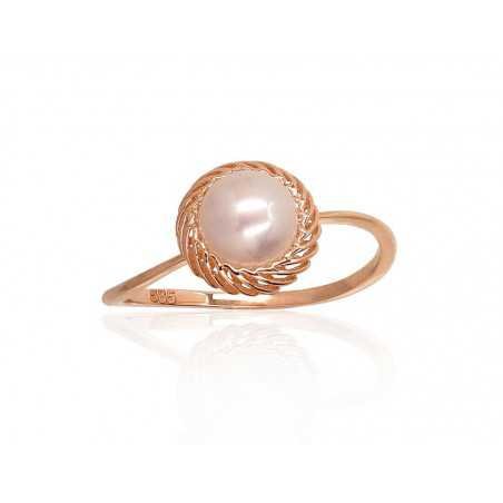 585° Gold ring, Stone: Fresh-water Pearl , Type: Women, 1100923(Au-R)_PE