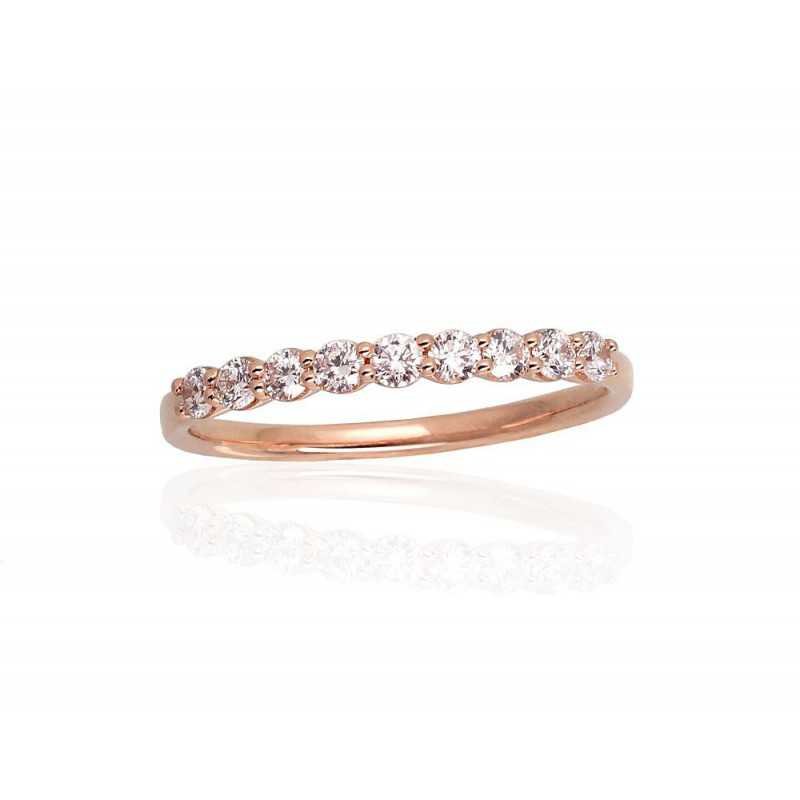 585° Gold ring, Stone: Diamonds, Type: With precious stones, 1100943(Au-R)_DI