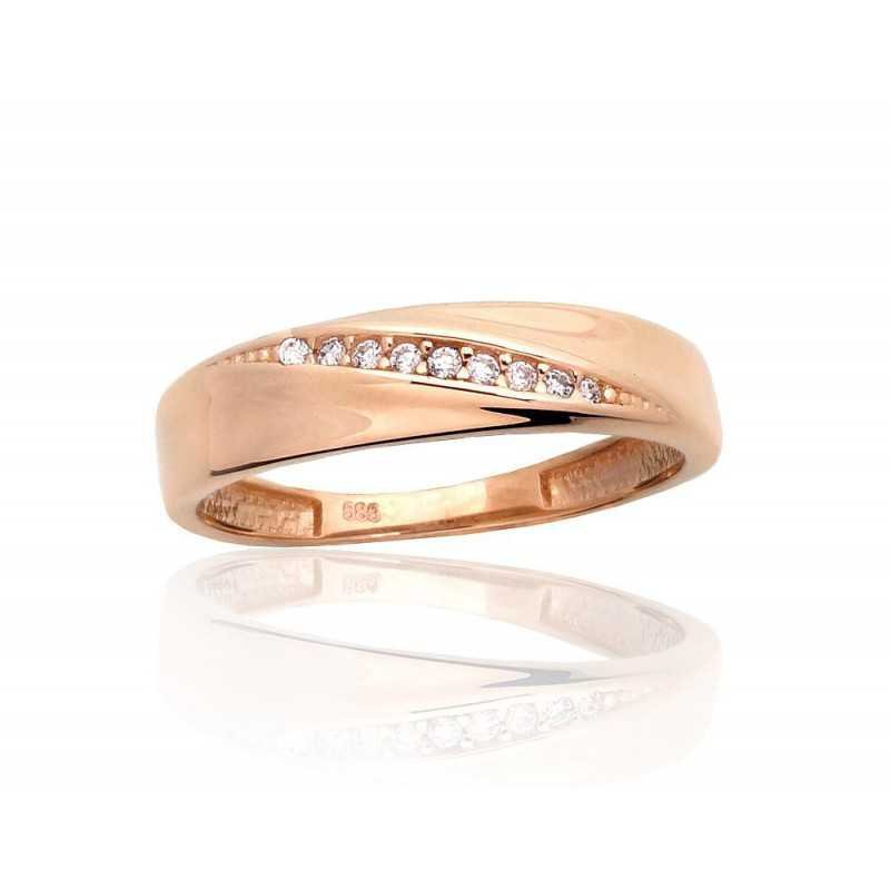 585° Gold ring, Stone: Zirkons , Type: Women, 1100971(Au-R)_CZ