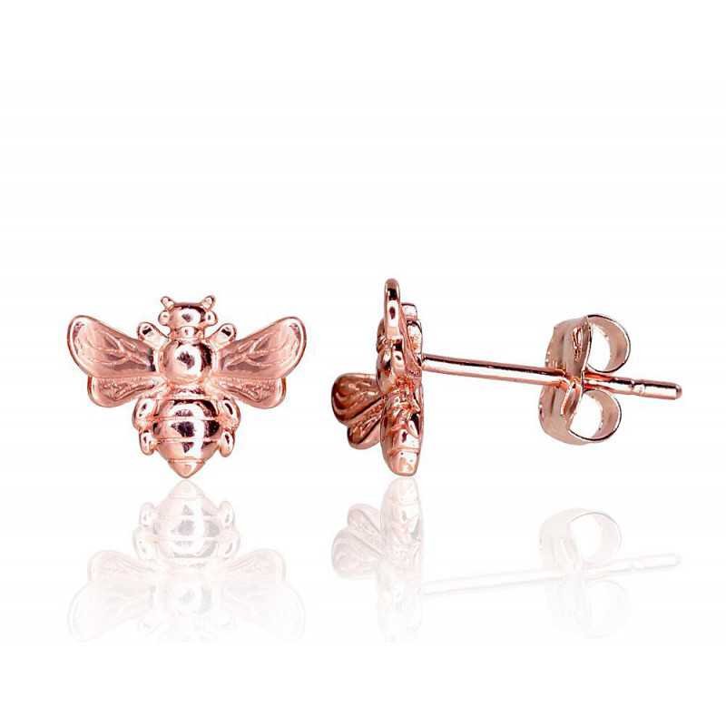 Gold classic studs earrings, 585°, No stone, 1201229(Au-R)
