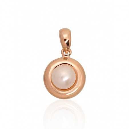 Gold pendant, 585°, Rose gold, Fresh-water Pearl , 1300801(Au-R)_PE