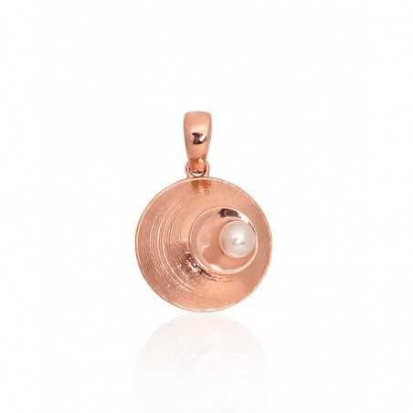 Gold pendant, 585°, Rose gold, Fresh-water Pearl , 1300814(Au-R)_PE