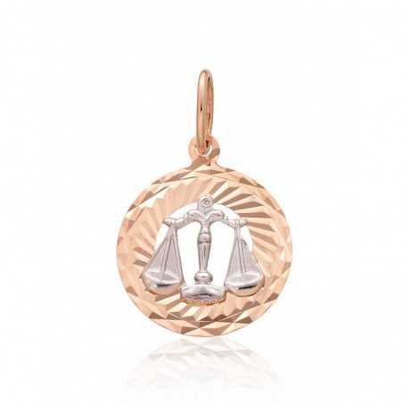 Gold pendant, 585°, Rose/White gold, No stone, 1300829(Au-R+Au-W)