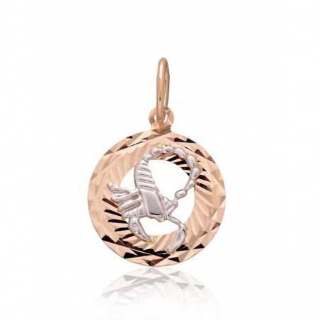 Gold pendant, 585°, Rose/White gold, No stone, 1300830(Au-R+Au-W)