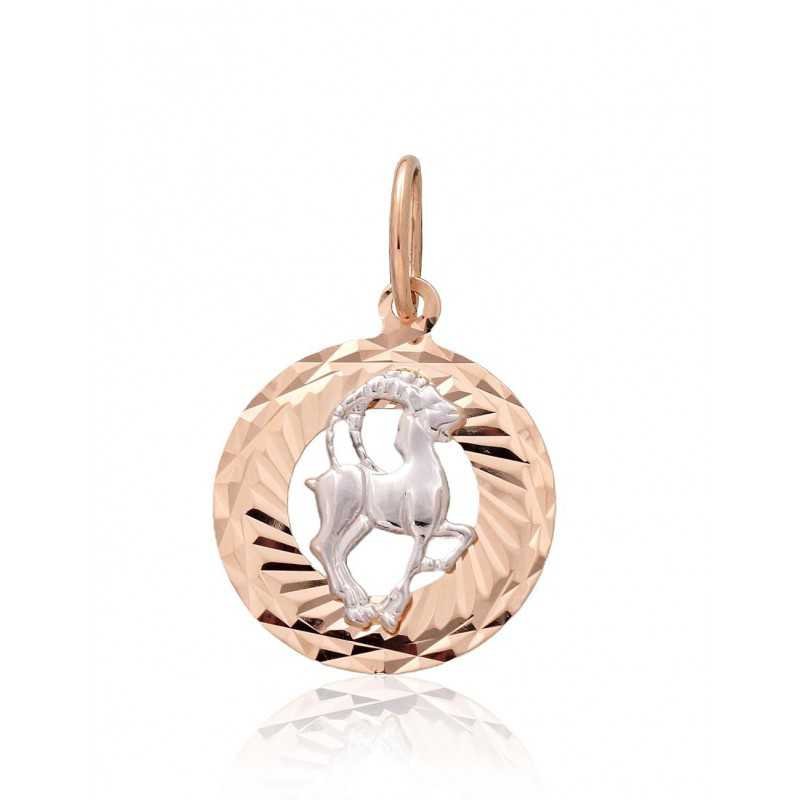 Gold pendant, 585°, Rose/White gold, No stone, 1300832(Au-R+Au-W)