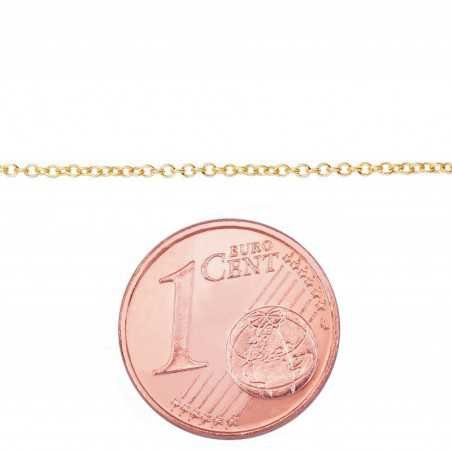 Gold chain Rollo 1 mm, 1400071(Au-Y)