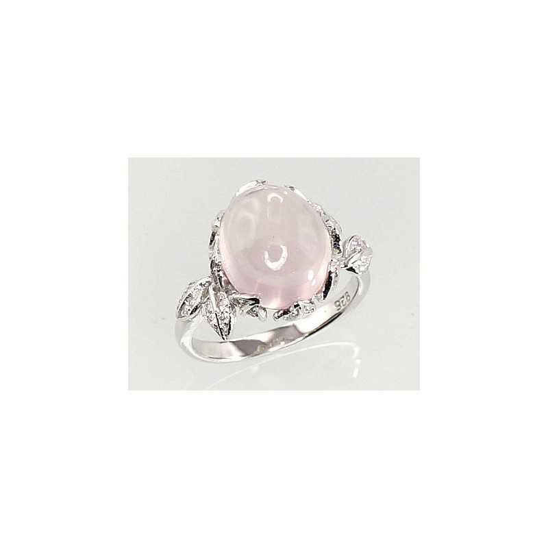 925° Genuine Sterling Silver ring, Stone: Zirkons , Pink Quarz , Type: \\\"Orio\\\"  collection, 2100656(PRh-Gr)_CZ+KZPI