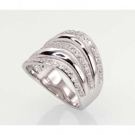 925° Genuine Sterling Silver ring, Stone: Zirkons , Type: Women, 2101012_CZ