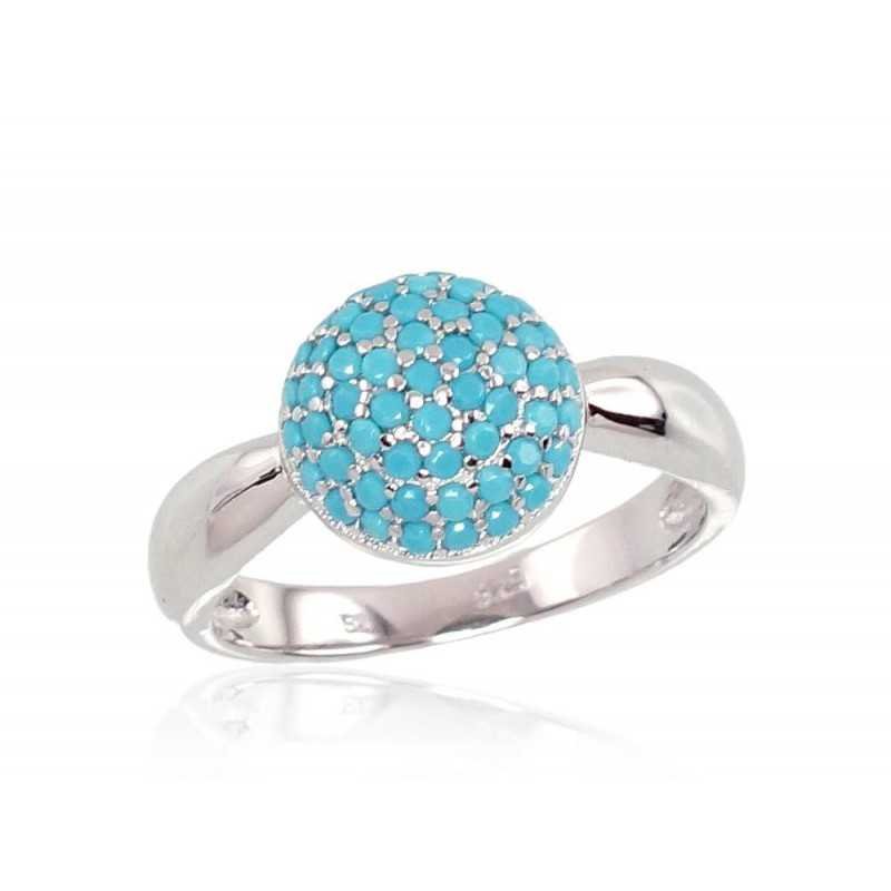 925° Genuine Sterling Silver ring, Stone: Turquoise , Type: Women, 2101038_TRX