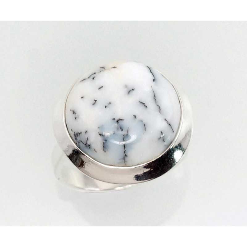925° Genuine Sterling Silver ring, Stone: Dendritic Agate , Type: Women, 2101053_AGD