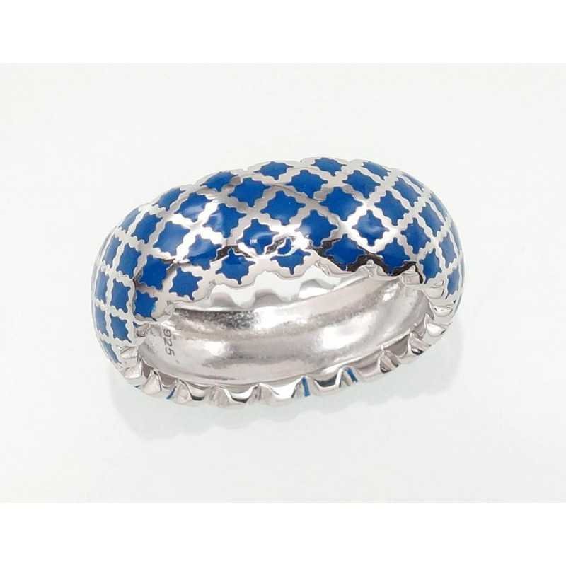 925° Genuine Sterling Silver ring, Stone: Jewelery enamel , Type: Women, 2101064(PRh-Gr)_ML-B