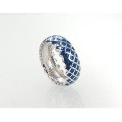 925° Genuine Sterling Silver ring, Stone: Jewelery enamel , Type: Women, 2101064(PRh-Gr)_ML-B