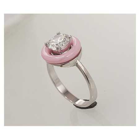 925° Genuine Sterling Silver ring, Stone: Zirkons , Jewelery ceramics , Type: Women, 2101338(PRh-Gr)_CZ+CM-PI