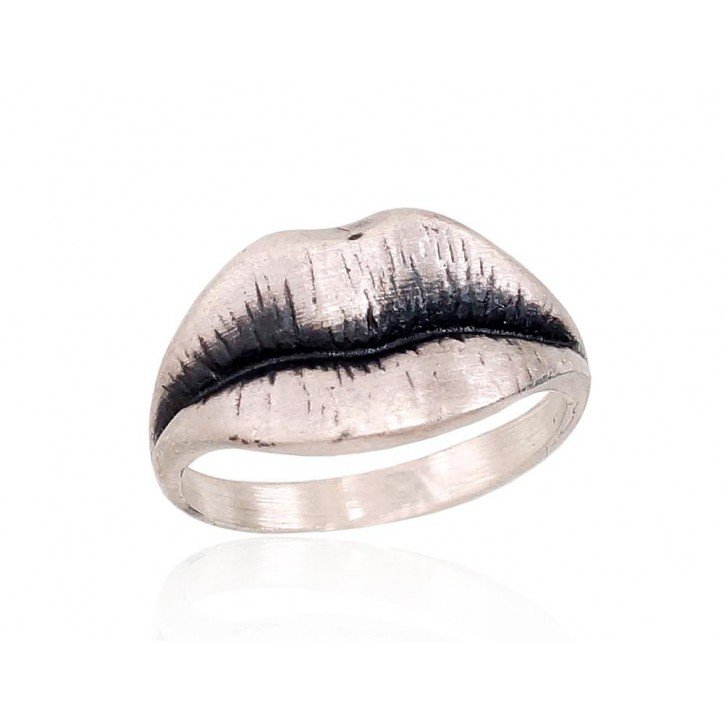 925° Genuine Sterling Silver ring, Stone: No stone, Type: Women, 2101344(Matt+POx-MattBk)