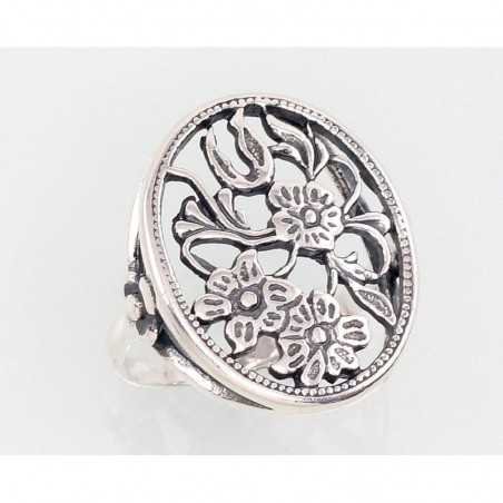 925° Genuine Sterling Silver ring, Stone: No stone, Type: Women, 2101397(POx-Bk)