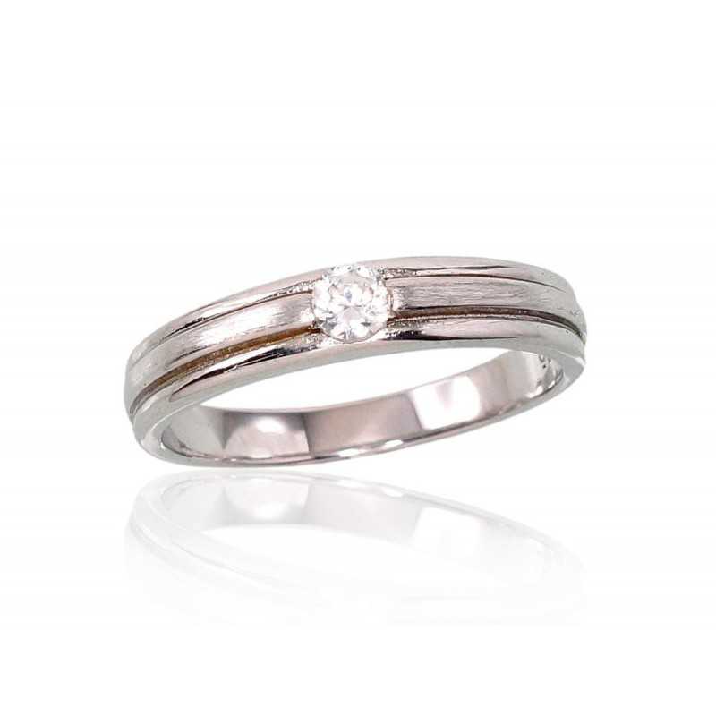 925° Genuine Sterling Silver ring, Stone: Zirkons , Type: Women, 2101435(PRh-Gr)_CZ