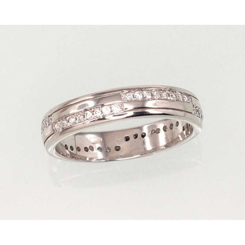 925° Genuine Sterling Silver ring, Stone: Zirkons , Type: Women, 2101439(PRh-Gr)_CZ