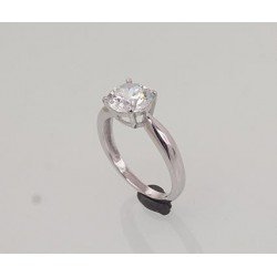 925° Genuine Sterling Silver ring, Stone: Zirkons , Type: Engagement rings, 2101472(PRh-Gr)_CZ