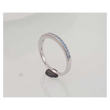 925° Genuine Sterling Silver ring, Stone: Zirkons , Type: Women, 2101479(PRh-Gr)_CZ-AQ