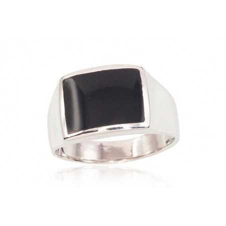 925° Genuine Sterling Silver ring, Stone: Onix , Type: For men, 2101577_ON