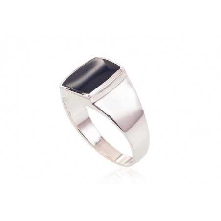 925° Genuine Sterling Silver ring, Stone: Onix , Type: For men, 2101578_ON