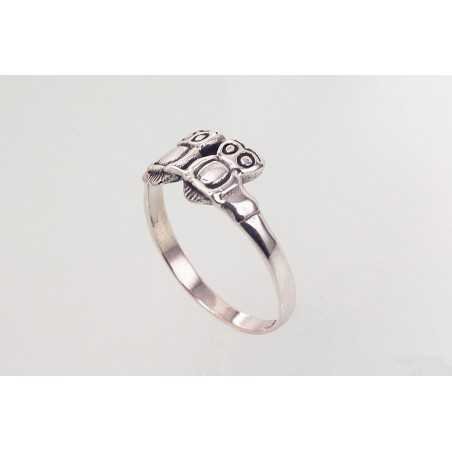 925° Genuine Sterling Silver ring, Stone: No stone, Type: Women, 2101600(POx-Bk)